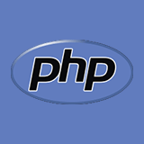 Logo PHP : représentation de l'emblème bleu et rouge avec les lettres 'PHP', qui est le langage de programmation open-source utilisé pour créer des sites web dynamiques et interactifs.